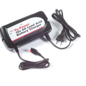 Yu-Power 8a 12v charger with British Plug / YU-POWER 2A Battery Charger - YPC8A12 Yuasa - Image 1
